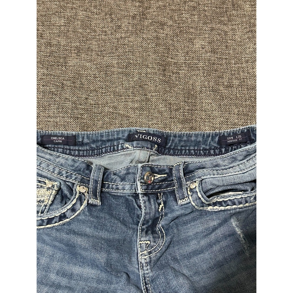 Vigoss Juniors 7/8‎ Chelsea Capri Heritage Fit Jeans - Picture 6 of 10